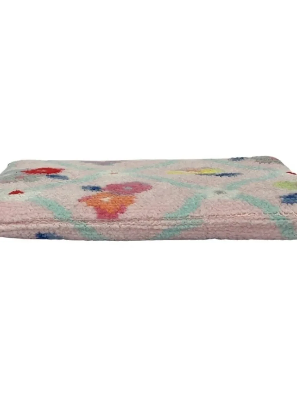 FEILER Pink Light Blue Multi Pile Pouch
